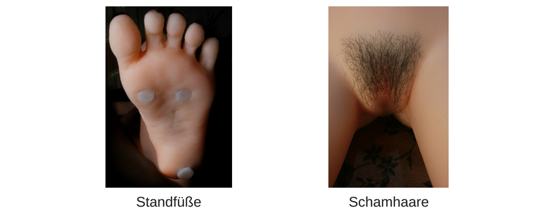Standfüße + Schamhaare Z-one